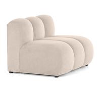 Debbie - module d'assise sans accoudoirs en tissu texturé - Beige Beige