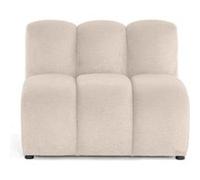 Debbie - module d'assise sans accoudoirs en tissu texturé - Beige Beige