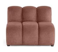 Debbie - module d'assise sans accoudoirs en tissu texturé - Rose Rose