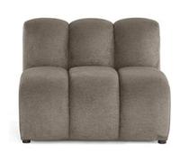 Debbie - module d'assise en tissu texturé - Taupe Taupe G