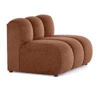 Debbie - module d'assise en tissu texturé - Terracotta