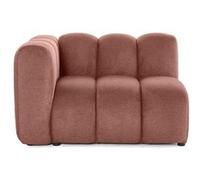 Debbie - module d'assise gauche en tissu texturé - Rose Rose