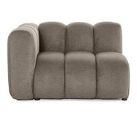 Debbie - module d'assise gauche en tissu texturé - Taupe Taupe