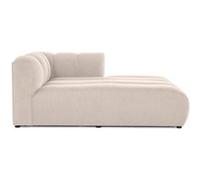 Debbie - module d'assise méridienne droit en tissu texturé - Beige Beige G