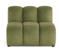 Debbie - module d'assise sans accoudoirs en tissu texturé - Vert Vert