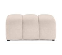 Debbie - pouf en tissu texturé - Beige