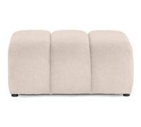 Debbie - pouf en tissu texturé - Beige