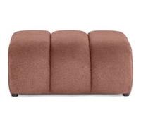 Debbie - pouf en tissu texturé - Rose Rose