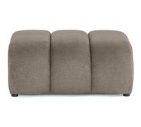 Debbie - pouf en tissu texturé - Taupe Taupe
