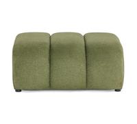 Lisa Design - Debbie - Pouf en Tissu texturé, Vert