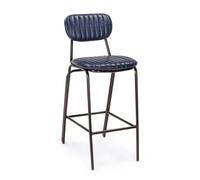 Debbie Vintage Blue Bar Stool