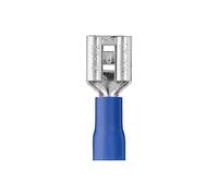 Debflex - 711043 Connecteur electrique - Sachet De 10 Clips Fem Pre-Isolee Bleu Dim6 - 3X0 - 8mm