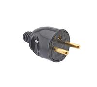 Debflex - 713280 - Fiche electrique - Prise male - 250 V - Sortie Droite - Noir
