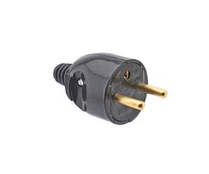 Debflex - 713280 - Fiche electrique - Prise male - 250 V - Sortie Droite - Noir