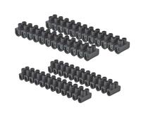 DEBFLEX - Barrettes de Connexion - Pour Jonction Electrique Sécurisée - 4 Barrettes : 2 x 2,5 mm² + 2 x 6 mm² - Noir