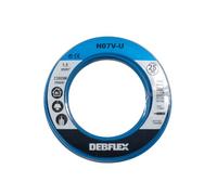 DEBFLEX Bobinot de câble, Bobine de fils électrique, Câble électrique, Couronne de câble, 110347 Bobinot Câble rigide 25 mètres, HO7VU 1,5mm ², Bleu