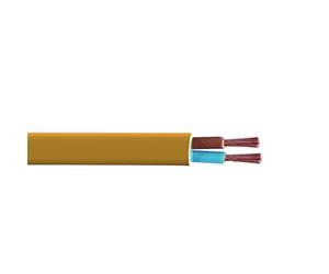DEBFLEX Bobinot de câble - Bobine de Fils électrique - Câble électrique - Couronne de câble - Bobinot 5 mètres HO3VVH2-F - 2x0.75 mm ² - Couleur Or - 155310