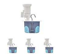 DEBFLEX - Boîte luminaire DCL Stopair multimatériaux Ø67/P50 avec douille E27 et crochet - Gris/Bleu (Lot de 4)