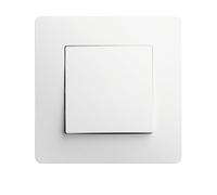 DEBFLEX - Caly - Interrupteur Va et Vient (Lot de 10) - Interrupteur Mural Carré pour Commande d'Eclairage - Bornes de Connexion Automatiques - ABS - Installation Encastrée - Blanc - 71 x 71 x 37 mm