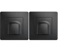 DEBFLEX - Caly - Sortie de Câble - Pour Dissimuler les Câblages des Appareils Sans Fiche Electrique - Personnalisable - ABS - Installation Encastrée - Noire - 71 x 71 x 27 mm (Lot de 2)