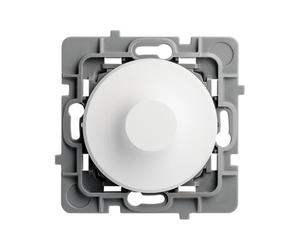 DEBFLEX - Casual Evo - Mécanisme Variateur Compatible LED - Interrupteur Variateur 1W à 75W (LED) ou 1W à 300W (Halogène) - Plastique - Pour Installation Encastrée - Blanc - 74 x 74 x 54 mm