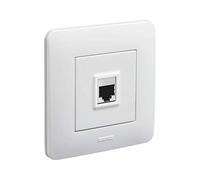 Appareillage encastré prise Rj45 complet Casual DEBFLEX Blanc brillant - 742790