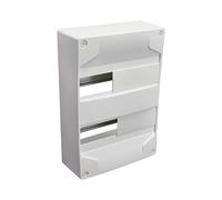 DEBFLEX Coffret MODULAIRE Vide 2 RANGEES 26 MODULES 250X365X103MM Blanc