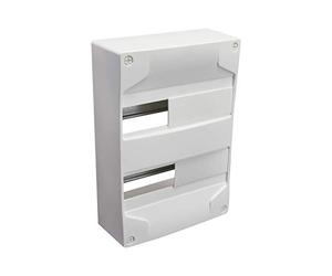 DEBFLEX Coffret MODULAIRE Vide 2 RANGEES 26 MODULES 250X365X103MM Blanc