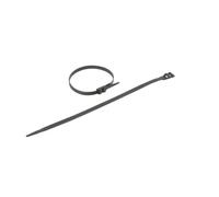 DEBFLEX - Collier de Serrage Plastique - Pour Fixer Gaines et Câbles Electriques au Mur - Attache-Câble Autoblocant Au Diamètre Réglable - Noir - 9 x 350 mm - Lot de 100