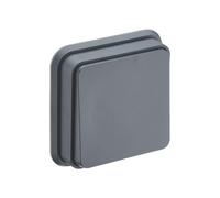 DEBFLEX - Cyklone - Interrupteur Va et Vient Complet - Interrupteur Mural Etanche IP55 - Intérieur/Extérieur - Installation Encastrée - Anthracite - 83 x 83 x 50 mm