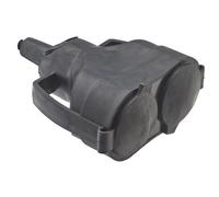 DEBFLEX Double fiche femelle 2P+T 16 A noir