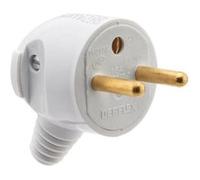 FICHE MALE 2P+T 16A LATERAL PORTEFEUILLE BLANC - DEBFLEX - 713370