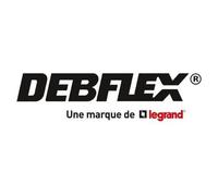 DEBFLEX Fiche mâle 2P+T caoutchouc noir