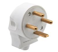 Debflex Fiche mâle électrique 3P+T 20 A blanc