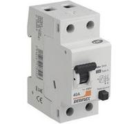 DEBFLEX - Interrupteur Différentiel 40A 30mA 2 Pôles Type A - Module de Protection Electrique - Certifié NF - Installation dans Tableau Electrique - Gris