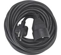 DEBFLEX - Rallonge Electrique HO5VV-F 3G1,5 mm² - Prolongateur 2P+T Pour Alimentation d'Appareils Electriques - Noir - 10 Mètres