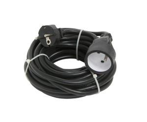 DEBFLEX - Rallonge Electrique HO5VV-F 3G1,5 mm² - Prolongateur 2P+T Pour Alimentation d'Appareils Electriques - Noir - 10 Mètres