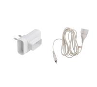 DEBFLEX Rallonge Electrique Prise Adaptateur MultIPrise - TrIPlette lectrique - Triplite 2P 6A Laterale+Eclipse Blanc Vrac 714780 & Prolongateur ménager 6A HO3VVH2F 2 x 0.75 Blanc 2m - Zenitech