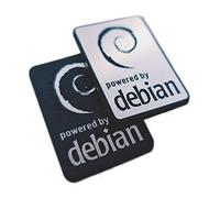 Debian Linux Set de stickers (2 emblèmes) 35 x 25 mm
