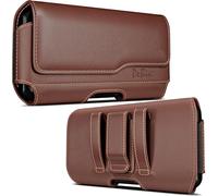 DeBin Étui de Ceinture en Cuir de qualité supérieure avec Clip et Passants pour iPhone 11 / XR Compatible avec Les téléphones Portables avec d'autres Coques Marron