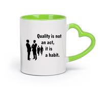 DEBINGY Café et boissons chaudes Motivation Travail d'équipe Leadership Motivation Entreprise （11oz/320ml） Tasses à café en pour la maison ou le travail Vert