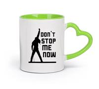 DEBINGY céramique Coffret cadeau pour tasse à latte avec anse Ne m'arrête pas maintenant （11oz/320ml） Élégant et durable - Compatible micro-ondes et lave-vaisselle Vert