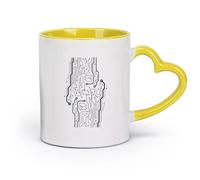 DEBINGY céramique Tasse à café, Circuit imprimé Logiciel Science Technologie Informatique Il Joueur （11oz/320ml） Cappuccino, latte macchiato, thé, expresso Jaune