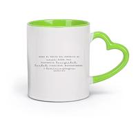 DEBINGY céramique Tasse à café Pero El Fruto Del Espiritu Galatas Calligraphie espagnole Écriture Christian Passage （11oz/320ml） Lave-vaisselle Vert