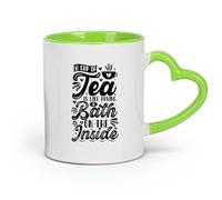 DEBINGY céramique Tasse à café une tasse de thé, c'est comme prendre un bain à l'intérieur citation sur le thé （11oz/320ml） Boissons chaudes, expresso Vert