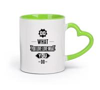 DEBINGY céramique Tasse en porcelaine Citations sur le travail Faites ce que vous aimez Aimez ce que vous faites Mots de motivation （11oz/320ml） Lave-vaisselle Vert
