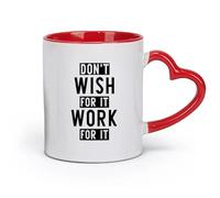 DEBINGY céramique Tasses à café avec anse Citations de gymnastique : Ceci est mon happy hour ; citations de motivation puissantes ; motivation pour l'exercice （11oz/320ml） Restaurant, bureau Rouge