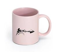 DEBINGY céramique Tasses à café avec anse Guerrier spartiate antique Lance Guerre Épée grecque Attaque Soldat Armée Enfants （11oz/320ml） Café ou cadeau Rose