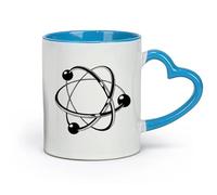 DEBINGY céramique Tasses à café et à thé Sciences de l'électronique atomique Chimie Physique nu ire Éducation des étudiants （11oz/320ml） Joli cadeau de Noël Bleu