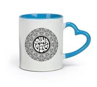 DEBINGY céramique Tasses à chocolat chaud 21 février Journée internationale de la langue maternelle 21 février Typographie et lettrage bengali （11oz/320ml） Pour expresso Bleu